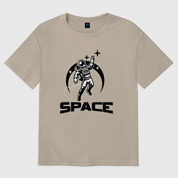 Женская футболка оверсайз Space mood