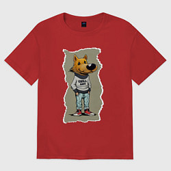 Женская футболка оверсайз Чилловый пацык