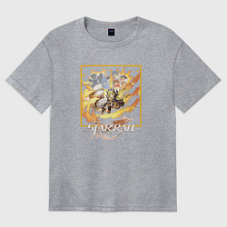 Женская футболка оверсайз Хук