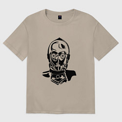 Женская футболка оверсайз Си три пи о