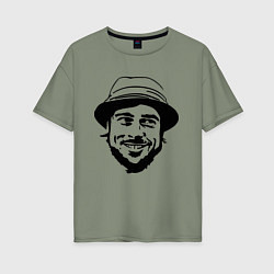 Женская футболка оверсайз Brad Pitt - gypsy