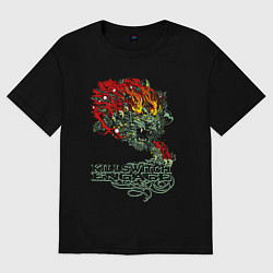 Футболка оверсайз женская Грифон killswitch engage, цвет: черный