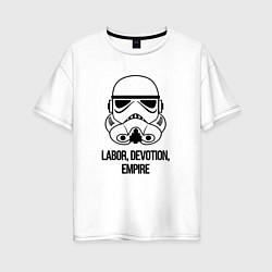 Женская футболка оверсайз Empire labor devotion