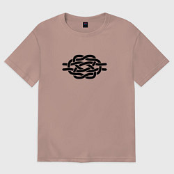 Женская футболка оверсайз Декоративный узел