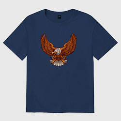 Женская футболка оверсайз Свободный орёл