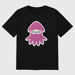 Женская футболка оверсайз Кальмарчик