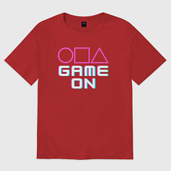 Женская футболка оверсайз Squid game on