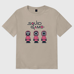 Женская футболка оверсайз Squid games