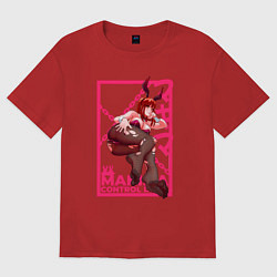 Женская футболка оверсайз Кролик Макима - Человек бензопила