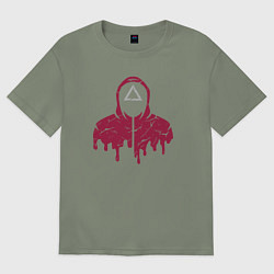 Женская футболка оверсайз Надзиратель треугольник