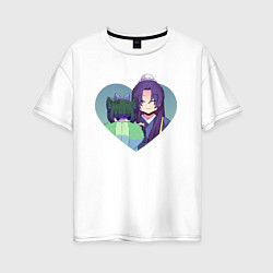 Футболка оверсайз женская Xiaomao and Jinshi - The Apothecary Diaries, цвет: белый