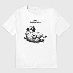 Женская футболка оверсайз Мопс Валентин