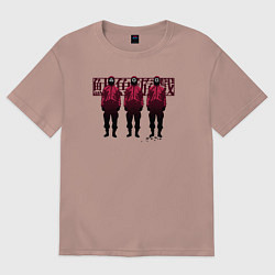 Женская футболка оверсайз Три солдата