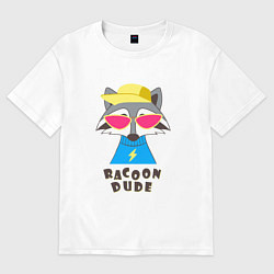 Женская футболка оверсайз Чува енот