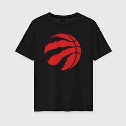 Женская футболка оверсайз Raptors ball