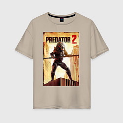 Женская футболка оверсайз Predator 2