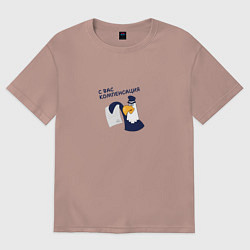 Женская футболка оверсайз Орел: с вас компенсация