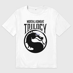 Женская футболка оверсайз Mortal kombat trilogy