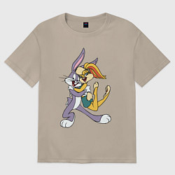 Женская футболка оверсайз Bugs Bunny - Lola Bunny