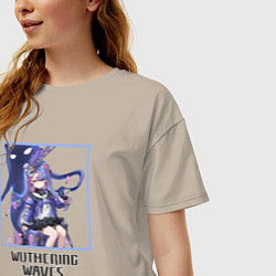 Футболка оверсайз женская Роча, цвет: миндальный — фото 2