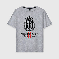 Футболка оверсайз женская Kingdom Come Deliverance 2, цвет: меланж