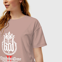 Футболка оверсайз женская Kingdom Come Deliverance 2, цвет: пыльно-розовый — фото 2