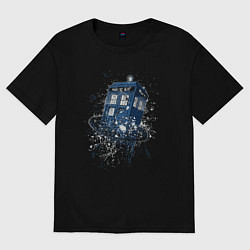 Женская футболка оверсайз Magic tardis