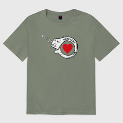 Женская футболка оверсайз Навсегда парное - наручник