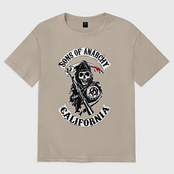 Женская футболка оверсайз Sons of anarchy - logo