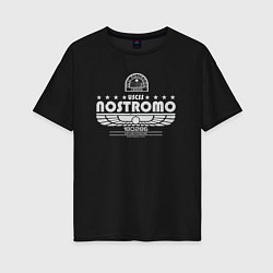 Женская футболка оверсайз USCSS The Nostromo серый