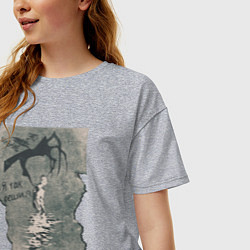 Футболка оверсайз женская Я так решил, цвет: меланж — фото 2