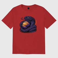 Женская футболка оверсайз Black mamba basketball