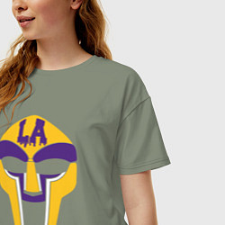 Футболка оверсайз женская Doom Lakers, цвет: авокадо — фото 2