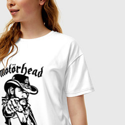 Футболка оверсайз женская Motorhead - Лемми, цвет: белый — фото 2
