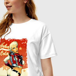 Футболка оверсайз женская Fallout - nuka cola playbill, цвет: белый — фото 2