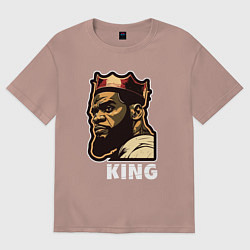 Женская футболка оверсайз Король Леброн Джеймс