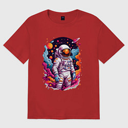 Женская футболка оверсайз Космонавт