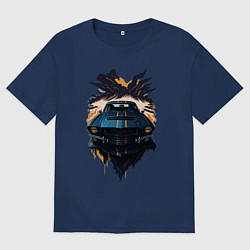 Женская футболка оверсайз Мустанг