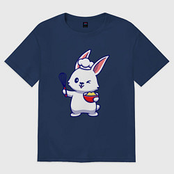 Женская футболка оверсайз Зайка поварёнок