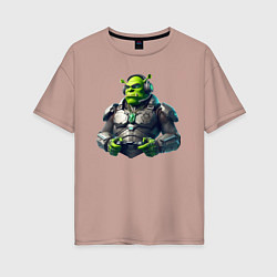 Женская футболка оверсайз G2 esports team - cyber Shrek