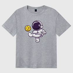 Женская футболка оверсайз Moon football