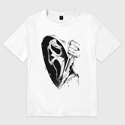 Женская футболка оверсайз Крик - Гоуст фейс