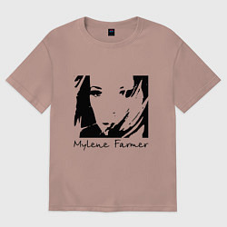Женская футболка оверсайз Милен Фармер