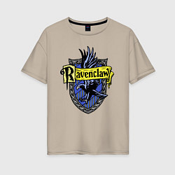 Женская футболка оверсайз Ravenclaw emblem