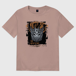 Женская футболка оверсайз Трансформеры знак десептиконов