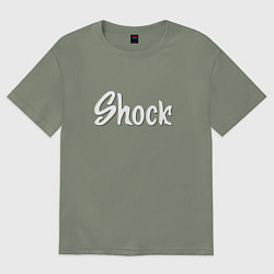Женская футболка оверсайз Shock