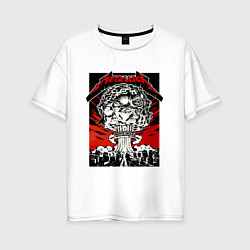 Женская футболка оверсайз Metallica - Toronto playbill