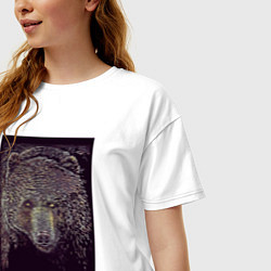 Футболка оверсайз женская Из лесу вышел, цвет: белый — фото 2