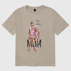 Женская футболка оверсайз Mama of drama