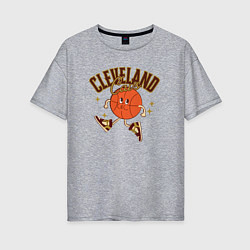 Женская футболка оверсайз Cleveland Cavs